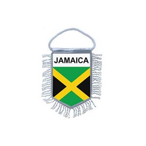 Akachafactory Fanion Mini Drapeau Pays Voiture Decoration Jamaique jamaicain (Akachafactory, neuf)