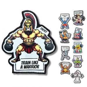 THEYET Patch Brod&eacute; & Magn&eacute;tique pour Sac &agrave; Dos Tactique et Ceinture | &Eacute;cusson Hook & Loop | Morale Patch Airsoft/Tactical | Insigne Unisexe pour Gilet, Sac, Casquette (THEYET, neuf)