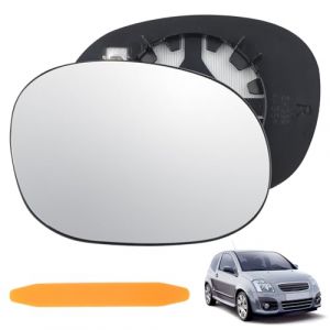 DXiongW Verre de Rétroviseur Remplacement Compatible avec Citroen C3 2002-2010 C2 03-09 Pluriel XSARA Picasso Peugeot 206 1007 Droite Glace de Rétroviseur Chauffant Asphérique Miroir Extérieur Voiture (ZHUOMAO, neuf)