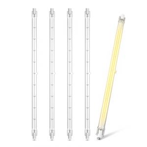 Lustaled Ampoule Halogene R7s 1500W, 254MM Ampoule Crayon Halog&egrave;ne Dimmable Blanc Chaud 3000K J254 Lineaire Ampoule Tube Projecteur pour l&rsquo;&eacute;clairage de paysage, S&eacute;curit&eacute;, Lampadaire, Publicit&eacute;(5PCS (Lustaled-EU, neuf)
