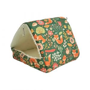 Cage pour petits animaux – Maison pour animaux, refuge confortable pour hamsters, lit chaud pour dormir | Multifonctionnel pour petits animaux pour hamster, gerbille, cochon d', habit (suaselky, neuf)