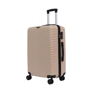 STRAVIA &ndash; Vic &ndash; Valise Cabine Small 45 cm &ndash; Bagage &agrave; Main Avion &ndash; ABS l&eacute;g&egrave;re et r&eacute;sistante &ndash; Serrure &agrave; Code s&eacute;curis&eacute;e &ndash; 4 Roues Double Ultra fluides &ndash; Rose Gold &ndash; 46 x 32 x 20 cm (ERVEL eu, neuf)