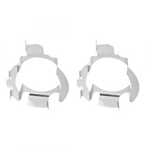 Keenso 2pcs H7 LED Adaptateurs de Support, Adaptateur de Base de Phare Ampoule Adaptateur de Prise Titulaire en Aluminium pour Support de Retenue pour Support de Douille (Ouxiubo, neuf)