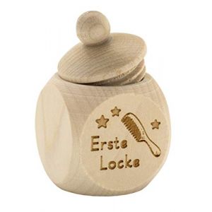 Bo&icirc;te &agrave; dents en bois de qualit&eacute; sup&eacute;rieure - Bo&icirc;te &agrave; dents de lait en bois avec couvercle &agrave; vis et gravure - Bo&icirc;te en bois pour les premiers boucles de rangement - Cadeau de naissance pour b&eacute;b&eacute; (Spruchreif GmbH, neuf)