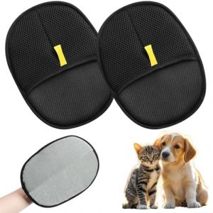 Brosse à poils d'animaux, rouleau magique réutilisable, rouleau à poils d'animaux, épilateur pour canapé, tapis de lit d'arbre à chat (2 PC) (Sundemic, neuf)
