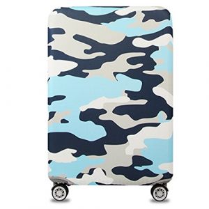 YianBestja Elastique Housse De Valise Luggage Cover, Protection De Valise Housse Bagage Voyager Protecteur Couverture pour 18-32 Pouce Valise (Camouflage 1, L (25-26 inch Luggage Case)) (BestjaChu, neuf)