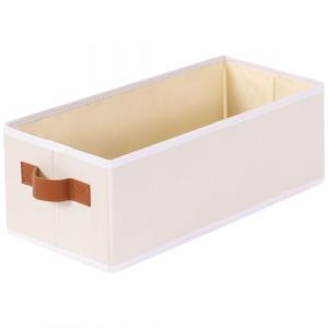 YheenLf Lot de 1 Panier Rangement Dressing, Boite en Tissu Pliable avec Poignée, Casier Sous-Vêtements pour Organiser des étagères, des Placards (Beige,38x15.5x13cm) (YheenLf, neuf)
