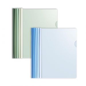 Lot de 10 A4 couverture de rapport, chemises à glissière, couvertures de reliure en plastique, chemises de classement, couvertures de rapport A4 avec clip, vert et bleu (ZHANG FUDONG DE SHOP, neuf)