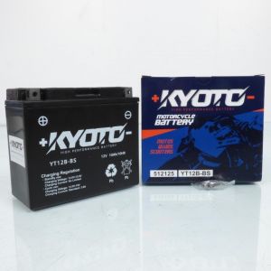 Batterie Kyoto pour Moto Yamaha 600 YZF R6 1999 à 2000 YT12B-BS SLA / 12V 10Ah Neuf (MOTOR LAB, neuf)