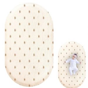 Drap-Housse pour Berceau - Drap-Housse garçon - Drap-Housse en Gaze pour Tout-Petits - en Mousseline - pour Lits d' (qihmy, neuf)