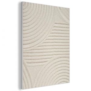 MuchoWow© Panneau Mural 50x70 cm decoratif Acoustique Wall Panel Feutre Plaque Tableau Panneaux Acoustiques Muraux Interieur Motif - Abstrait - Blanc (MuchoWow GmbH, neuf)