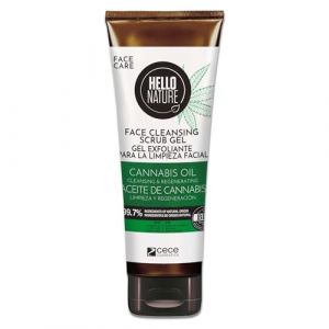 P-Beauty Gommage naturel pour le visage avec huile de graines de chanvre biologique, gel exfoliant v&eacute;g&eacute;talien pour une peau lisse et raffin&eacute;e &ndash; Nettoyage du visage, soin du visage contre les impuret&eacute;s (p-beauty, neuf)