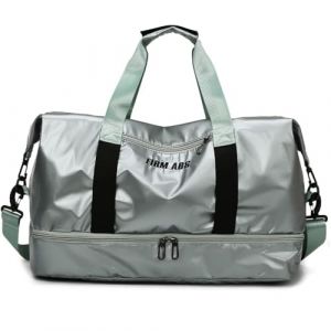 LEcylankEr Sac de Voyage Grand avec Compartiment à Chaussures, Sac de Sport Imperméable pour Hommes et Femmes, Gym Bag Élégant avec Compartiment Humide (Vert) (Timertick, neuf)