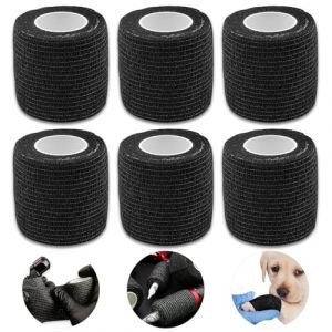 TONBAO 6 Rouleaux Tattoo Grip Cover (5,1cm x 4,5m) - Bande Auto-adhésive & Bandage de Sport pour Tatoueurs, Poignet, Animaux - Respirant, Déchirable (TONBAO Direct-EU, neuf)