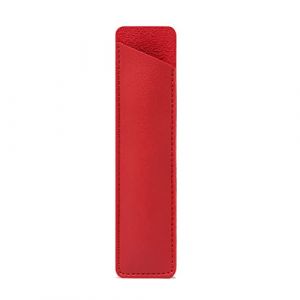 Itkcozcg Fournitures de bureau, &eacute;tui &agrave; crayons en cuir PU pour &eacute;tui, sac de rangement pour stylo, &eacute;tui de protection, petit, Rouge, 4.2&times;16.2cm, Fournitures de bureau (yangshuangfushi, neuf)
