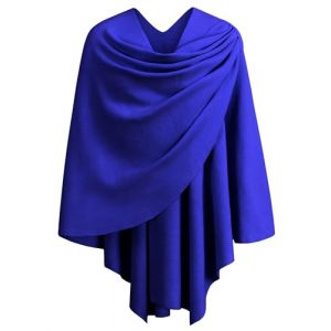 PULI Poncho pour femme - Sensation cachemire - Cape en tricot - Cardigan - Cadeau pour maman, Petit bleu., taille unique (SinoskyEU, neuf)