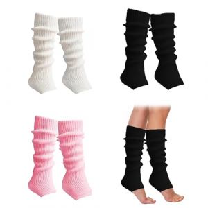 jambi&egrave;res ann&eacute;es 80 femme set de 3 paires jambi&egrave;res fluo r&eacute;sille et gants n&eacute;on multicolores taille unique pour f&ecirc;te d&eacute;guis&eacute;e danse fitness cosplay (YILUNFU, neuf)