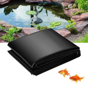Gguwug bache epdm 4x9.5m epdm toiture Piscine, à Membrane renforcée Film d'étang, Bassin de Jardin extérieur étangs et étangs de carpes koï résistant à la déchirure (BBINM-UK, neuf)