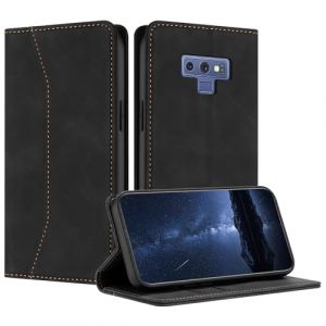 Mo-Beauty Coque Compatible avec Samsung Galaxy Note 9, Etui Protection Housse en Cuir PU, Pochette Flip Case Porte Carte Magn&eacute;tique &Eacute;tui pour Samsung Note 9(Noir) (Mo-Beauty EU Store, neuf)