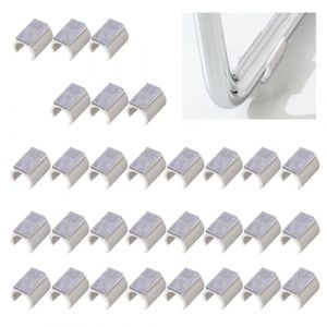 UFURMATE Coussins de chaise, 30 pièces de protecteurs de sol en plastique pour pieds de chaise avec tampons en feutre, protecteurs de sol en forme de U pour pieds de chaise, antidérapants (UFURMATE FR, neuf)