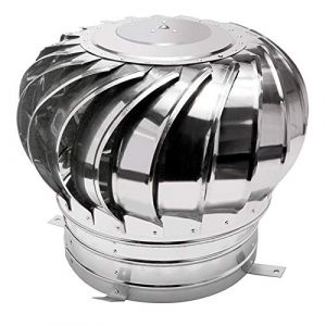 Rotatif Extracteur De Fumées, Ventilateur Turbine Ventilateur Étanche Étanche À La Pluie Acier Inoxydable Chapeau De Cheminée Échappement Le Toit Grenier Ferme Usine Ventilation,100mm (Qinqinbaby, neuf)