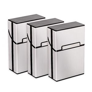 3 Pi&egrave;ces boite a cigarette femme/homme，boite a cigarette metal，paquet cigarette (wodungood, neuf)