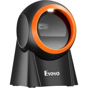Scanner de Codes-Barres 1D/2D Mains Libres Eyoyo, Lecteur de Codes-Barres QR, Plateforme de num&eacute;risation d'&eacute;cran pour entrep&ocirc;t, supermarch&eacute;, Magasin de d&eacute;tail, syst&egrave;me de Point de Vente de librairie (Baomanstore, neuf)