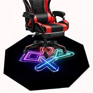 MAxba Tapis de Chaise Bureau Gaming Tapis Protection Sol Octogonal for Les Bureaux, Les salles de Jeux, Les salles d'&eacute;tudes (Color : 3, Size : 120cm) (yuan ying MAYY, neuf)