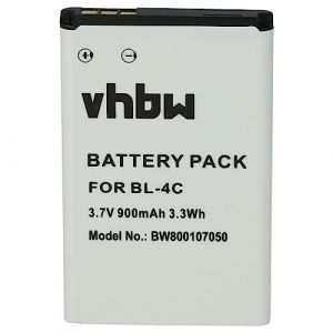 vhbw Batterie Compatible avec Doro Primo DFC-0160, 1361, 1362, 1360, 6520, 6530, 805, 1350 t&eacute;l&eacute;phone Portable (900mAh, 3,7V, Li-ION) (ElectroPapa, neuf)