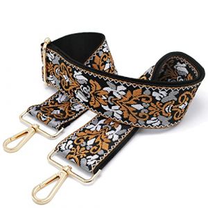 Sangle Sac Bandouliere, Bandoulière pour Sac à Main Sangle De Rechange réglable Femmes Bricolage Remplacement H05 5cm Gold (Kocris Casa EU, neuf)
