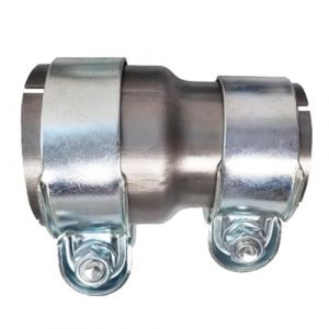 MOCNT Connecteur de Tuyau Collier D'échappement 51mm à 60mm Réducteur Bande Tuyau D'échappement Acier Inoxydable Collier de Serrage Double D'échappement Manchon Raccord (Nimbalo, neuf)