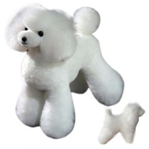 Hperu Mannequin de Chien, Poils de Chien, Perruque de Chien pour Emballage Pratique de toilettage &agrave; Cheveux &eacute;paissis Doux pour Chiens &eacute;mulationnels pour Un Petit Animal. (ningbajqqW, neuf)