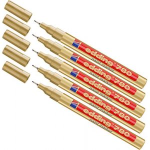 Edding 780 Stylo de retouche 5 &times; dor&eacute;. (eu-bay FR, neuf)