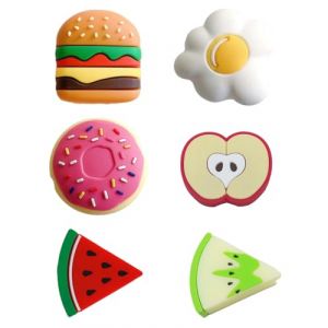 UYRVAPE 6pcs Protecteur de Câble Chargeur Animaux Bite, Mignon Économiseurs de Câble de Charge fruit Donut Canard Tigre Protection de Câble Chargeur pour la Plupart des Téléphones et iPad (XU YANG DE DIAN, neuf)