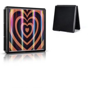 DLseego &Eacute;tui Cartes de Jeu pour Switch,Multi-Couleur C&oelig;ur &Eacute;tui Carte de Jeu Switch Bo&icirc;te de Rangement pour Cartes avec 12 Fentes pour Cartes de Jeu et 12 Fentes Cartes Micro SD-Coeur Noir Kaki (DLseego Europe, neuf)