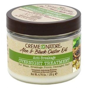 CREME OF NATURE Huile de ricin anti-casse à l'aloe et au noir 135 ml (Mamabeauty, neuf)