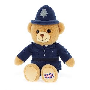 Keel Toys SL4149 Ours Policier londonien Multicolore 15 cm (Miller Rock, neuf)