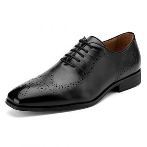 MEIJIANA Homme Oxfords Chaussure Homme Ville Cuir Business Chaussures à Lacets ete Chaussure Homme Mariage, Noir-3, 44 EU (11 UK) (MEIJIANA STORE, neuf)