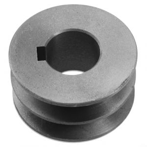 Oniissy Poulie à double fente, poulie à courroie trapézoïdale double rainure en fonte diamètre 50 mm-100 poulie moteur à double fente, convient pour divers moteurs d'outils électriques (56 x 30 x 24 (BestHomeland-eu, neuf)