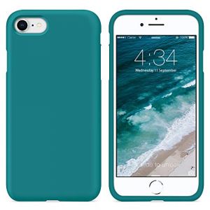 SURPHY Coque pour iPhone SE 2022, iPhone SE 2020, iPhone 8, iPhone 7, coque arri&egrave;re de protection antichoc en gel de silicone liquide pour iPhone SE 3/SE 2/8/7 de 4,7", bleu sarcelle (SURPHY-FR, neuf)