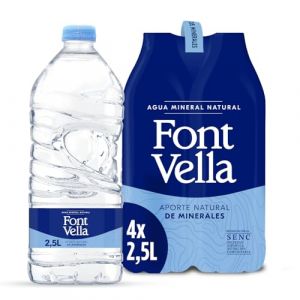 Font Vella Eau min&eacute;rale naturelle Taille R&eacute;frig&eacute;rateur, 4 x 2,5 l (Good4 you, neuf)
