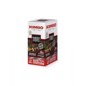KIMBO - Capsules de Café Barista Espresso Napoli, Intensité 10/Torréfaction Moyenne-Foncée, Lot de 4 boîtes de 30 Capsules Compatibles Avec Nespresso® (LES MENUS DU MONDE, neuf)