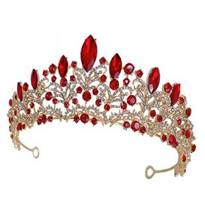 Mikikit Couronne Mariage Accessoire Cheveux D&eacute;licat pour Mari&eacute;e Diad&egrave;me Princesse pour F&ecirc;te et Anniversaire Coiffure pour Robe Mari&eacute;e (Famidago, neuf)