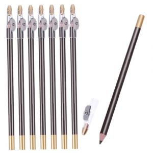 Veemoon 8pi&egrave;ces Crayon &agrave; Sourcils Crayon Int&eacute;gr&eacute; Maquillage Longue Tenue R&eacute;sistant Transpiration Teinte Profond Pour Application Pr&eacute;cise Et Naturelle (lucy Liu, neuf)