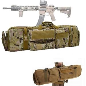 Fusil A Plomb, Arme Airsoft, Carabine A Plomb, Sac Tactique, Etanche Rifle Housse De Transport De Transport CS Chasse Tir Paintball Long Fusil Cas avec Bandouli&egrave;re Portable D (PuTianShiChengXiangQuCeHanBaiHuoDian, neuf)