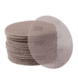 Lot de 50 disques abrasifs en maille de 125mm, grain 800, crochet et boucle, anti-poussière, anti-blocage, pour carrosserie, bois, cloison sèche, métal (Upwood, neuf)