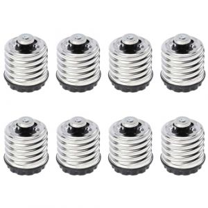 Homoyoyo Adaptateur E40 vers E27 Lot de 8 Convertisseur de Douille LED Compatible Ampoules LED Pratique et Polyvalent Accessoires de Lampe (S Wisdom HF, neuf)
