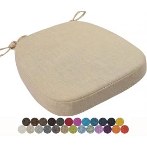 seokor Coussin de Chaise 40x38/43x40/43x42cm Coussins de Si&egrave;ge Amovible Lavable Galette de Chaise, pour Int&eacute;rieur et Ext&eacute;rieur, Bureau, Salle &agrave; Manger, Maison, Jardin(Color10,43x40x3cm) (amzgyc, neuf)