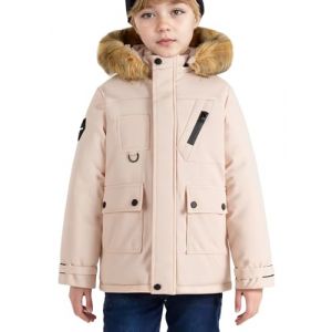 SEAUR Manteaux Enfant Gar&ccedil;on Parka d'hiver Automne Doudoune Chaud Veste Outdoor avec Capuche Blanc 12-13 ans (MANDIGLO, neuf)