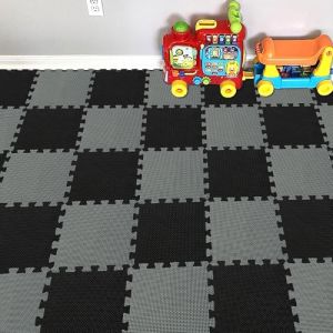 YIMINYUER® 25 Morceaux (30cmx30cmx1cm Chaque Morceau), Tapis De Puzzles Mousse Enfant, Jeu Bebe Dalle Mousse, Tapis De Sol R04R12G301025 (YIMINYUER TOYS, neuf)